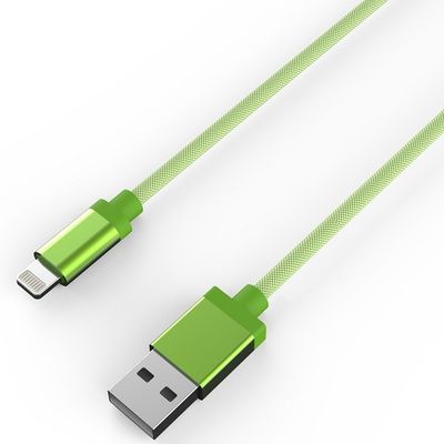 5V 2.4A MFi 4Pin 6ft Nylon Braided Lightning Cable Charger