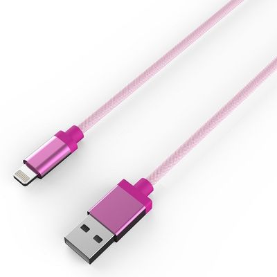 5V 2.4A MFi 4Pin 6ft Nylon Braided Lightning Cable Charger