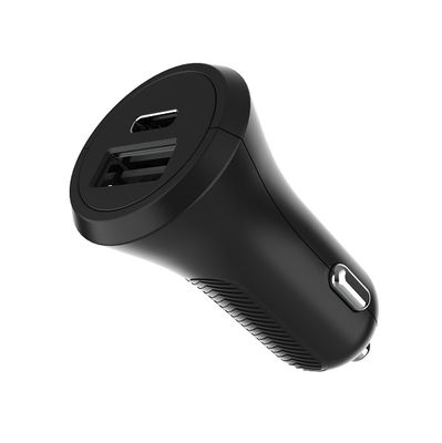 PC ABS 5V2.4A PD18W Dual Port Car Charger
