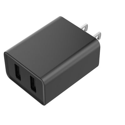 Fixed Plug 5V3.4A Dual USB USA Wall Charger