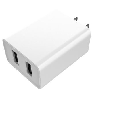 Fixed Plug 5V3.4A Dual USB USA Wall Charger