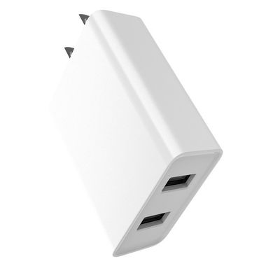 Fixed Plug 5V3.4A Dual USB USA Wall Charger