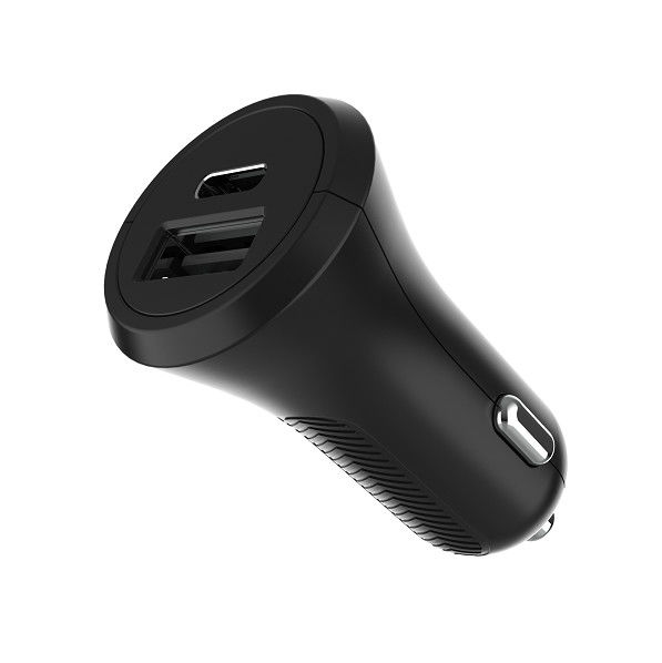 PC ABS 5V2.4A PD18W Dual Port Car Charger