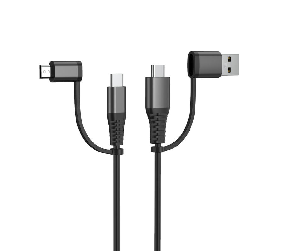 Cottton Braided ROHS 2.4A 4ft USb Multi Charging Cable